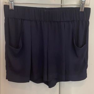 Navy Dress Shorts with Pockets